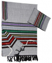 Gabrieli Handwoven Gray Wool Tallit Set - Josephs Multicolor Coat