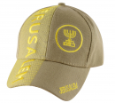 Jerusalem Baseball Cap with Menorah Emblem
