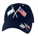 Israel-US Flag Black Cap