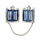 Ten Commandments Silver Plated  Tallit Clips