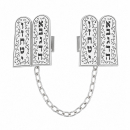 Tallit Clips - Luchot Habrit Design
