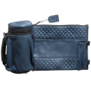 Set, Insulated Tefillin Holder and Weatherproof Tallit Bag - Dark Blue