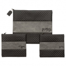 Three Bags,  for Tallit & Rashi Tefillin & Rabbeinu Tam Tefillin  Black & Gray