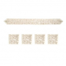 Emanuel Embroidered Atara with 4 corners - Pomegranates Bracha Gold