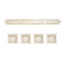Emanuel Embroidered Atara with 4 corners - Jerusalem Bracha Gold