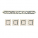 Emanuel Embroidered Atara with 4 corners - Jerusalem Bracha Sea Green