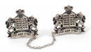 Silver Plated Lions Tallit Clips