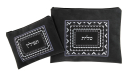 Ronit Gur Impala Tallit Bag Set, Embroidered Geometric Design - Shades of Gray