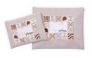 Ronit Gur Impala Off-White Tallit Bag Set, Priestly Blessing - Bronze Embroidery