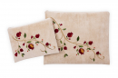 Ronit Gur Impala Tallit and Tefillin Bags Set, Embroidered Red Pomegranates