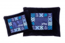 Ronit Gur Velvet Tallit and Tefillin Bags Set, Decorative Kohen Blessing - Blue