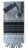 Gabrieli Handwoven Gray Silk Tallit Set - Black Stripes