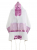 Ronit Gur Pink Flower Design Tallit Prayer Shawl Set With Bag and Kippah