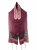 Ronit Gur Silk-Wool Tallit Prayer Shawl Set, Pink Apple Blossom Panel - Maroon