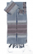 Gabrieli+Handwoven+Gray+Silk+Tallit+Set+-+Antique+Pink+Stripes