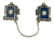 Pewter Tallit Prayer Shawl Clips  Star of David on Blue Enamel in Tablet Frame