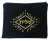 aJudaica Dark Blue Velvet Tallit & Tefillin Bags-gold and white swirl design