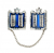 Ten Commandments Silver Plated  Tallit Clips