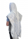 Noam+Acrylic+Non-Slip+Lightweight+Tallit+Prayer+Shawl+-+Silver+and+Light+Blue+Stripes