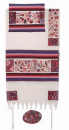 Yair Emanuel Hand Embroidered Woven Cotton Tallit Set, Matriarchs - Colorful