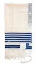 Talitnia Wool Tallit with Blue and White Stripes