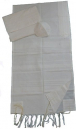 Gabrieli Handwoven Cotton Tallit Set - White