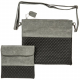 Faux+Leather+Tallit+%26+Tefillin+Bags+with+Shoulder+Strap+-+Dark+and+Light+Gray