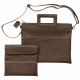 Brown+Faux+Leather+Tallit+%26+Tefillin+Bags%2C+Decorative+Quilt+Motif+-+Brown