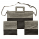 Faux+Leather+Bags+for+Tallit+and+2+Tefillin%2C+with+Shoulder+Strap+%96+Gray+%26+Black