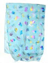 Womans Head Scarf, Seven Species Images with Biblical Verse  Blue